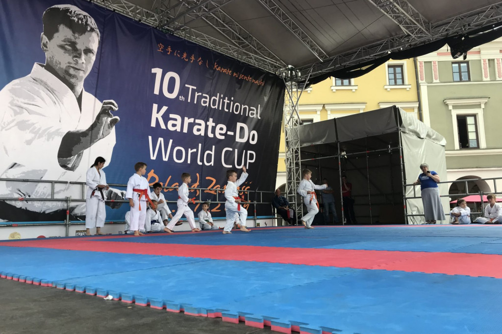 Karate na Rynku Wielkim w Zamościu [ZDJĘCIA]