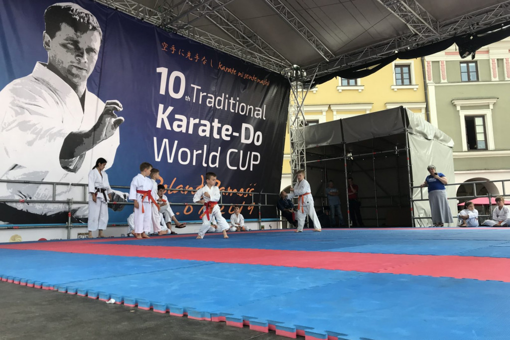 Karate na Rynku Wielkim w Zamościu [ZDJĘCIA]