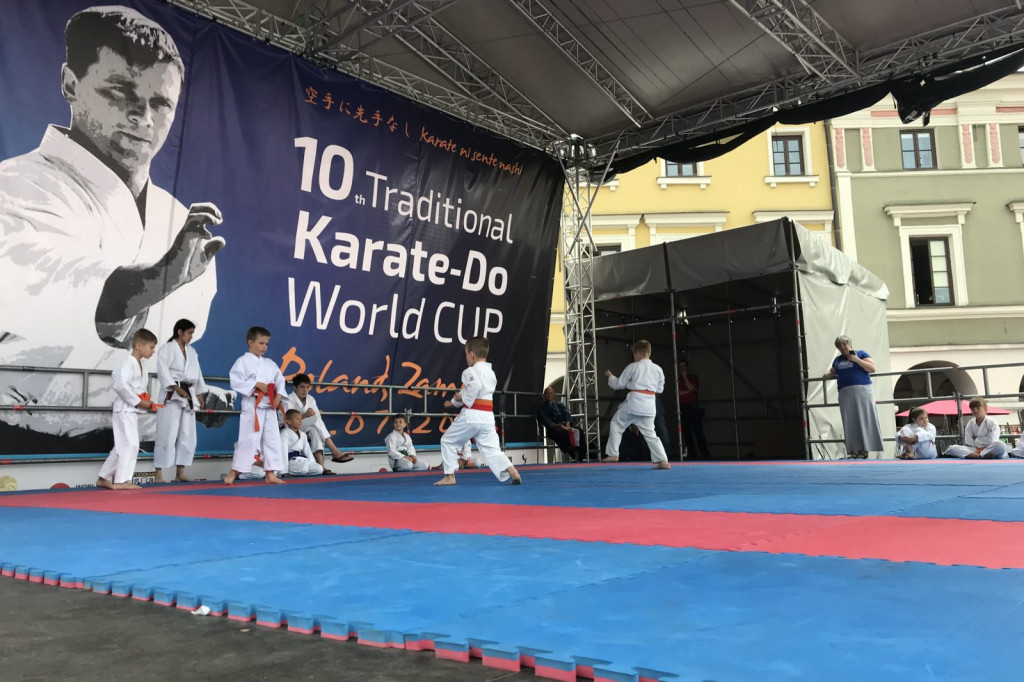 Karate na Rynku Wielkim w Zamościu [ZDJĘCIA]