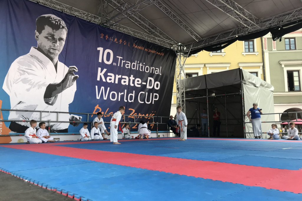 Karate na Rynku Wielkim w Zamościu [ZDJĘCIA]