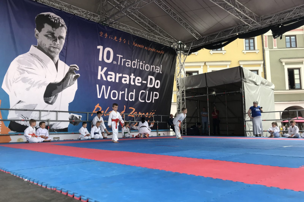 Karate na Rynku Wielkim w Zamościu [ZDJĘCIA]
