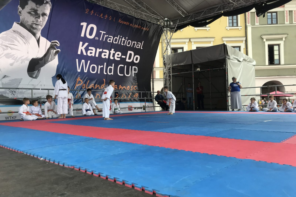 Karate na Rynku Wielkim w Zamościu [ZDJĘCIA]