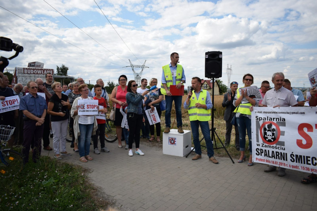 Protestowali przeciwko budowie 