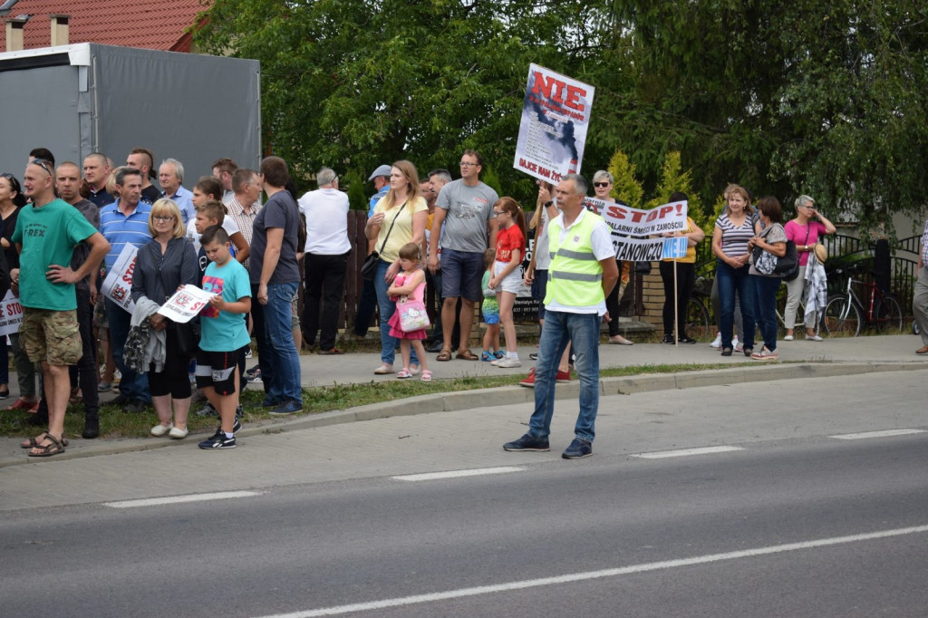 Protestowali przeciwko budowie 
