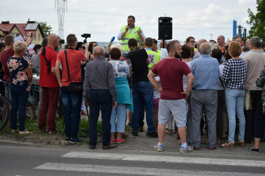 Protestowali przeciwko budowie 