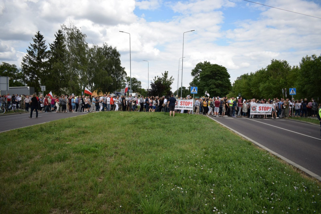 Protestowali przeciwko budowie 