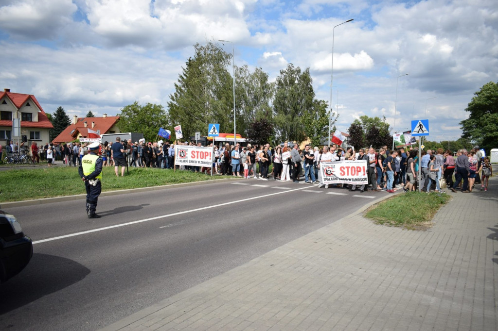 Protestowali przeciwko budowie 