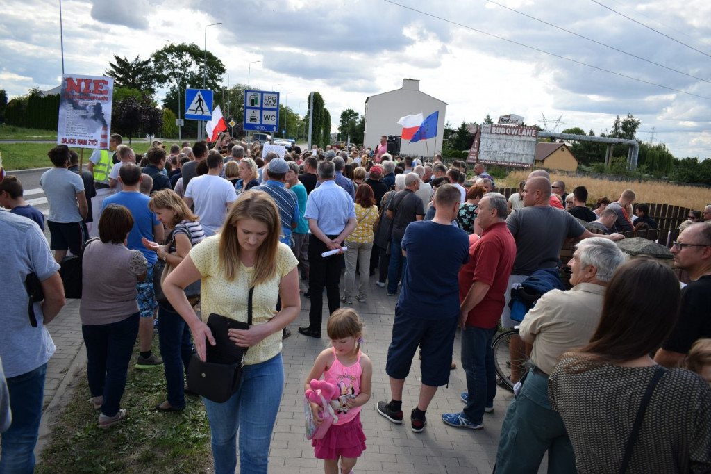 Protestowali przeciwko budowie 