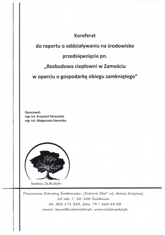 Nie dla spalarni śmieci w Zamościu