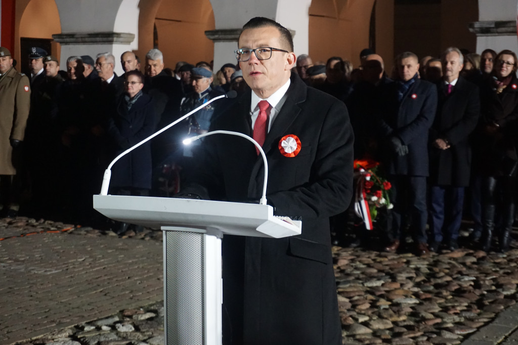 Manifestacja patriotyczna w Zamościu