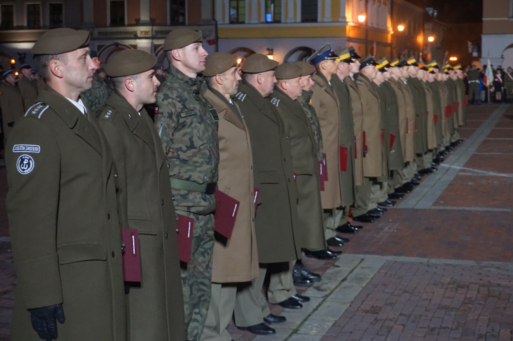 Manifestacja patriotyczna w Zamościu