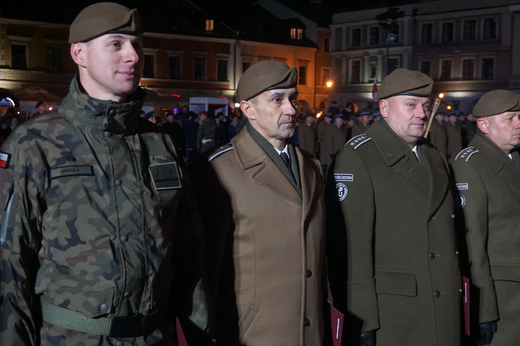 Manifestacja patriotyczna w Zamościu