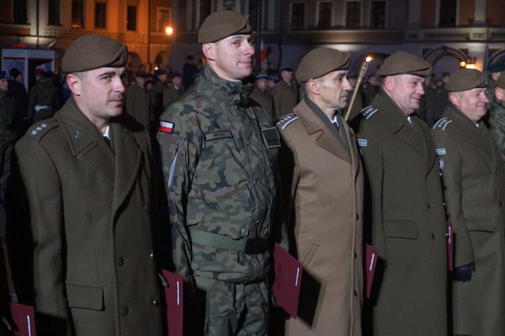 Manifestacja patriotyczna w Zamościu