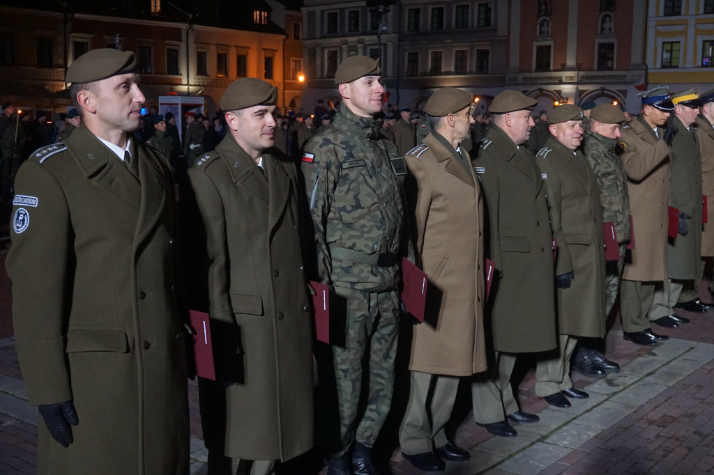 Manifestacja patriotyczna w Zamościu