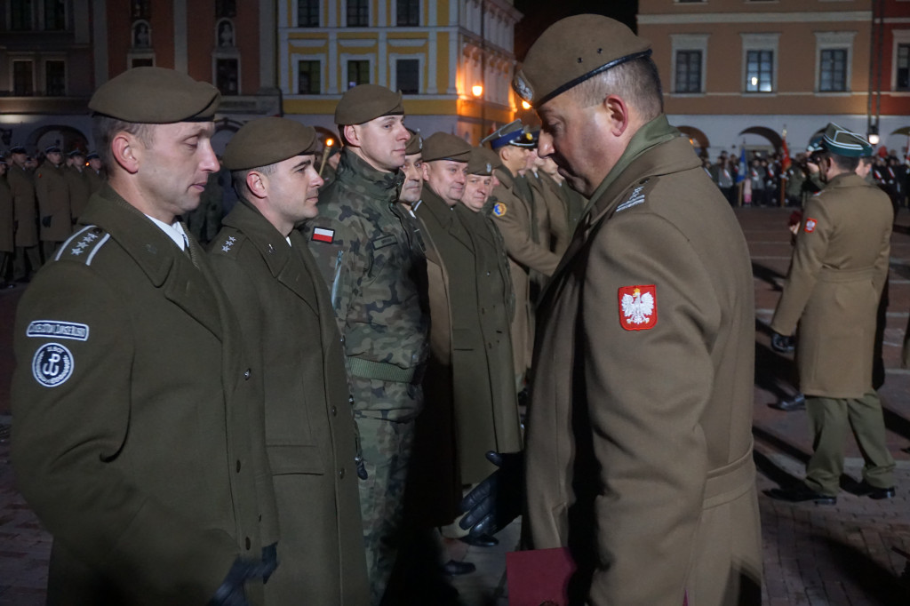 Manifestacja patriotyczna w Zamościu