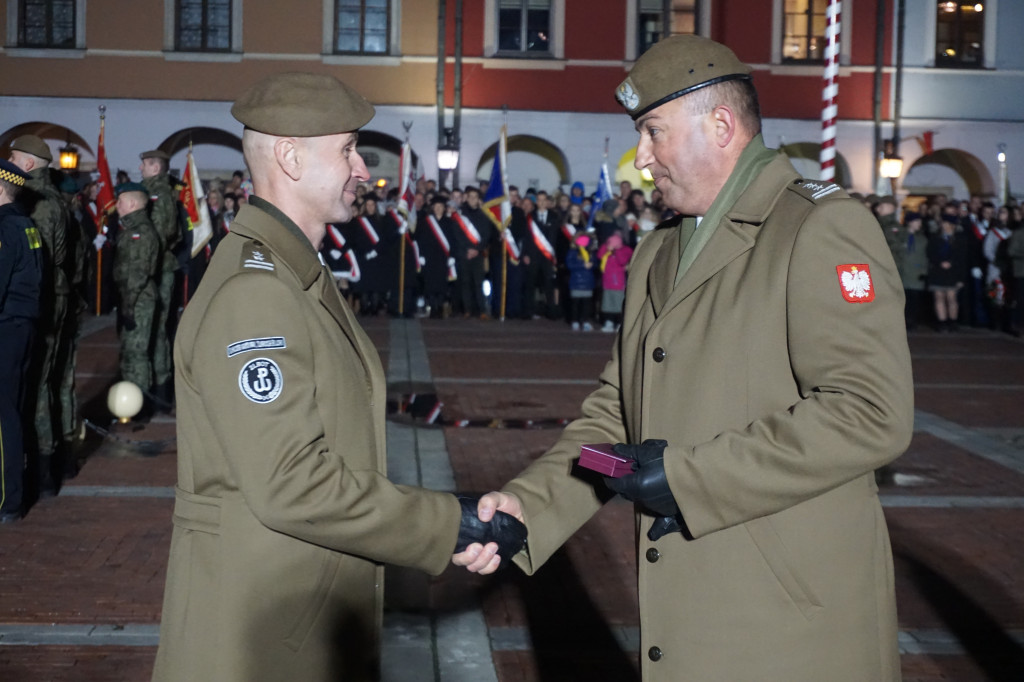 Manifestacja patriotyczna w Zamościu