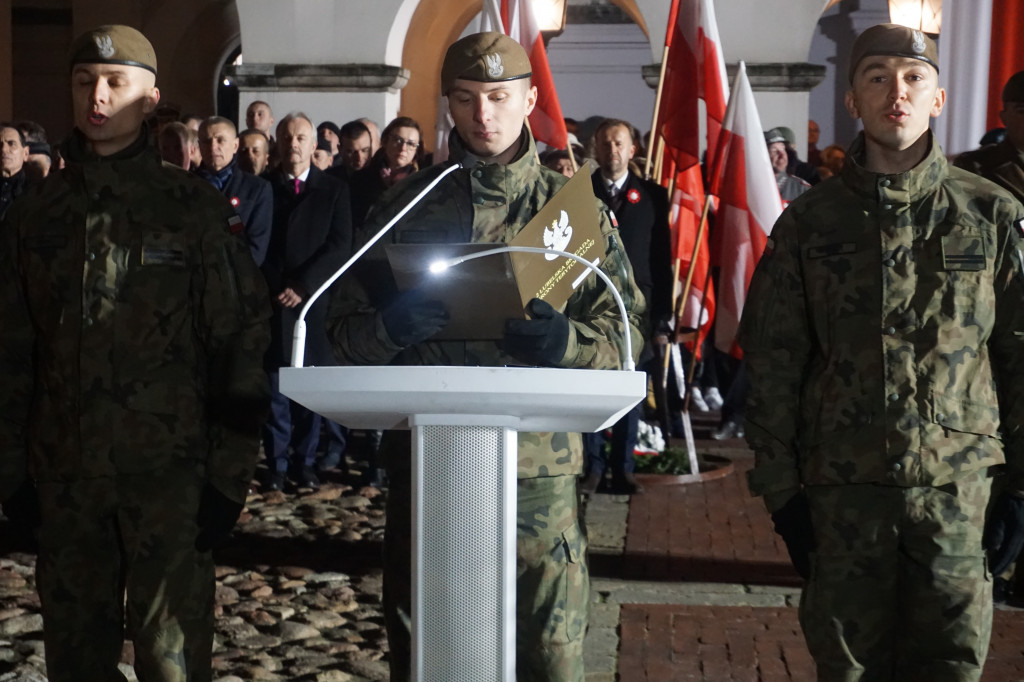 Manifestacja patriotyczna w Zamościu