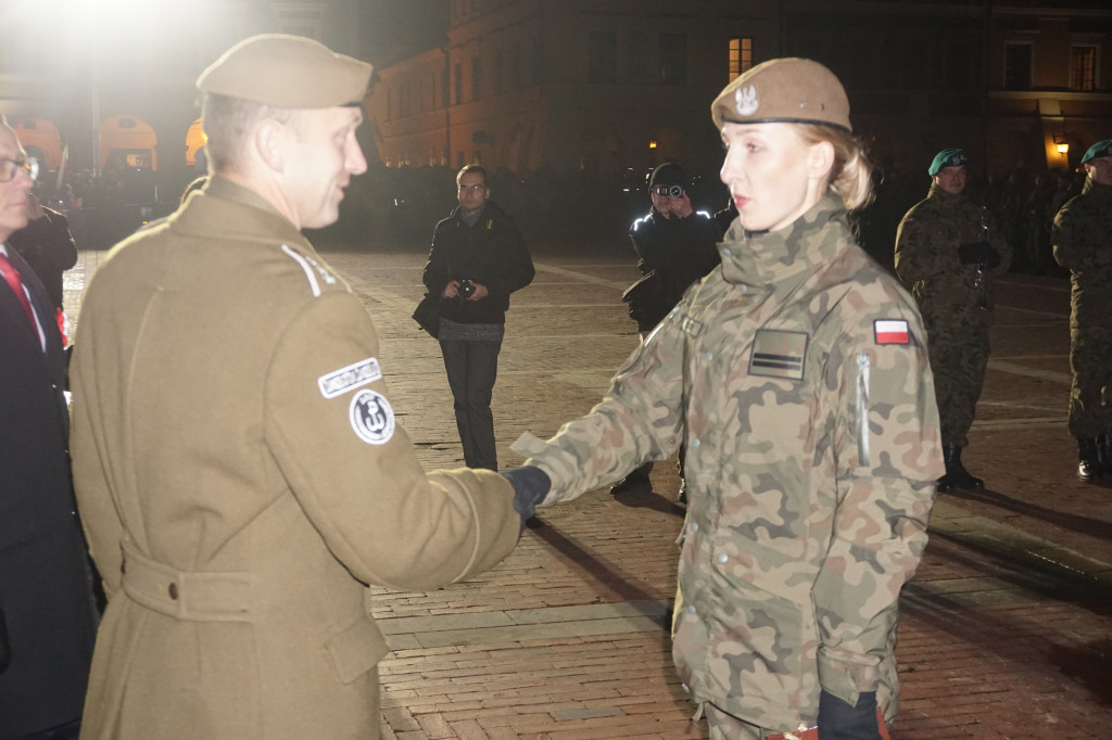 Manifestacja patriotyczna w Zamościu