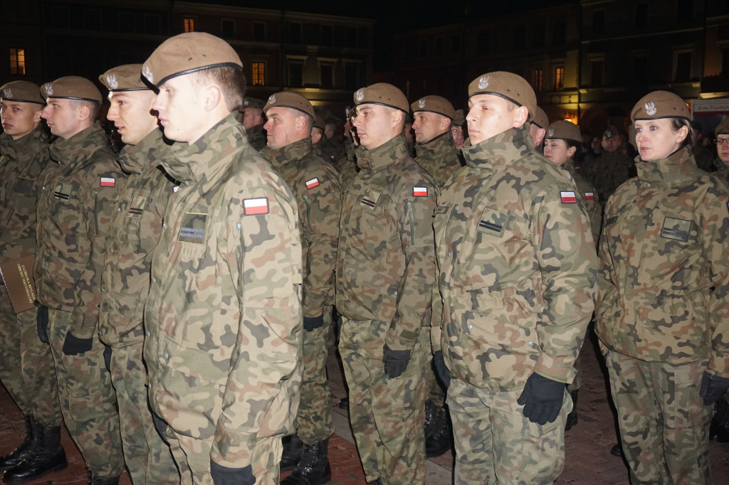 Manifestacja patriotyczna w Zamościu