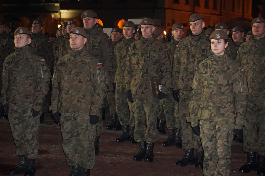 Manifestacja patriotyczna w Zamościu