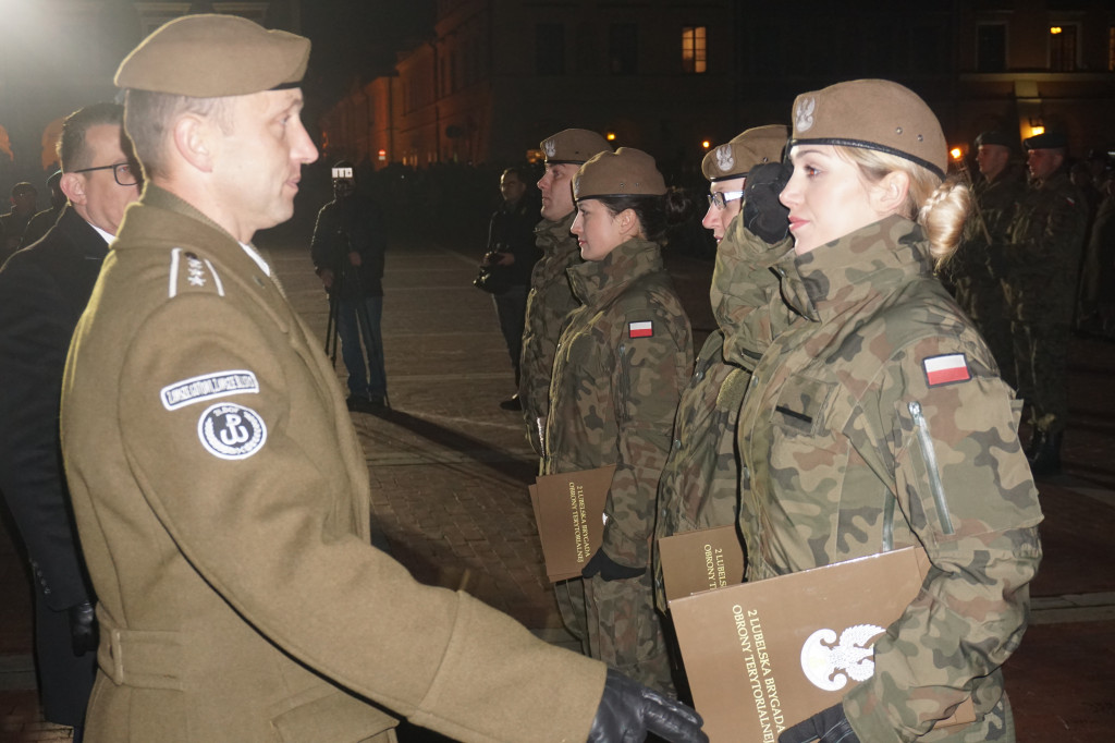 Manifestacja patriotyczna w Zamościu