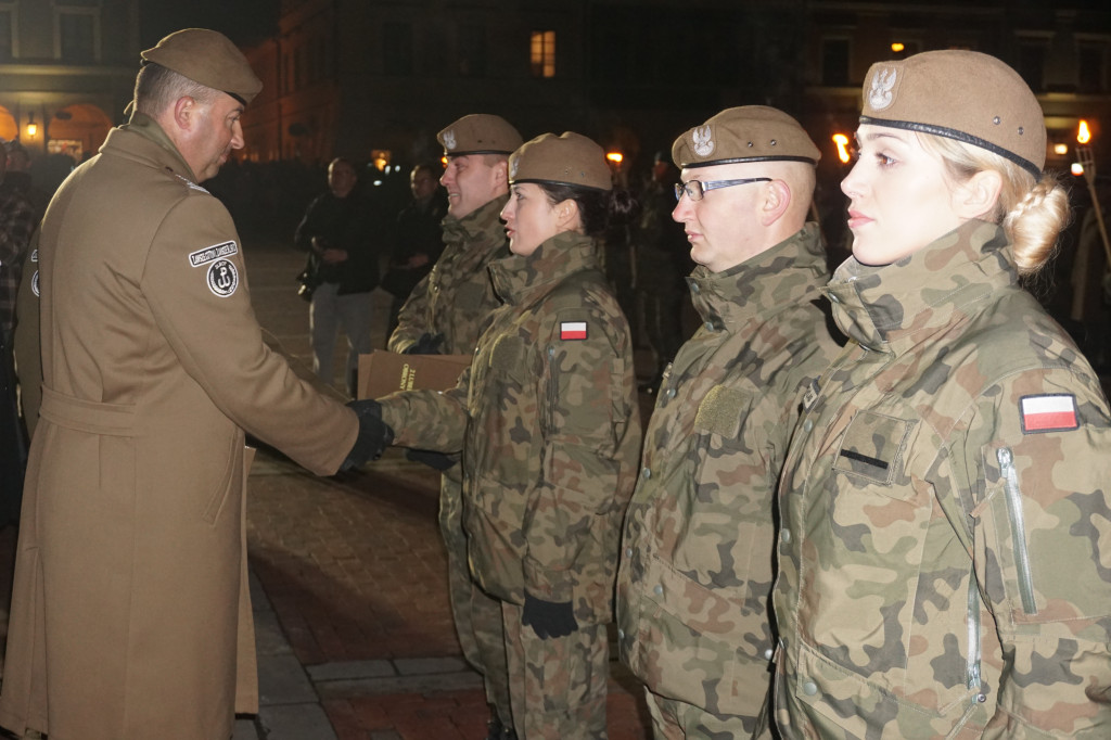 Manifestacja patriotyczna w Zamościu