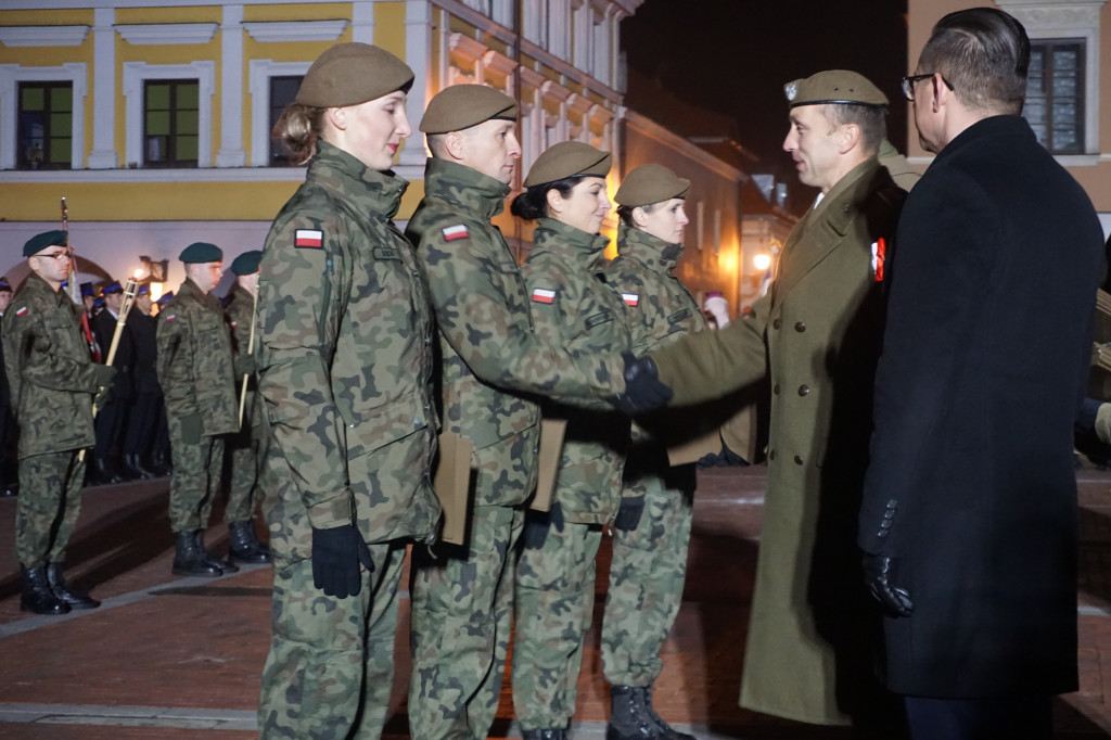 Manifestacja patriotyczna w Zamościu