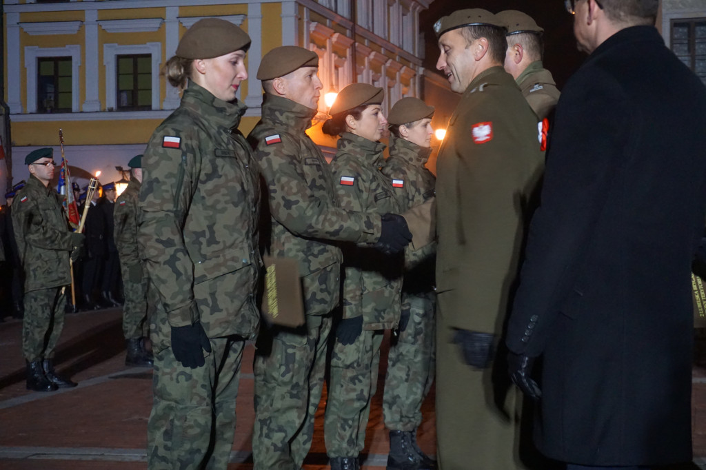 Manifestacja patriotyczna w Zamościu