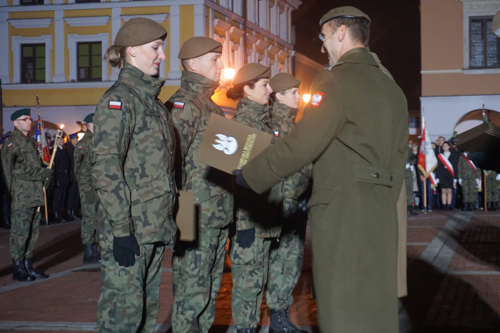 Manifestacja patriotyczna w Zamościu