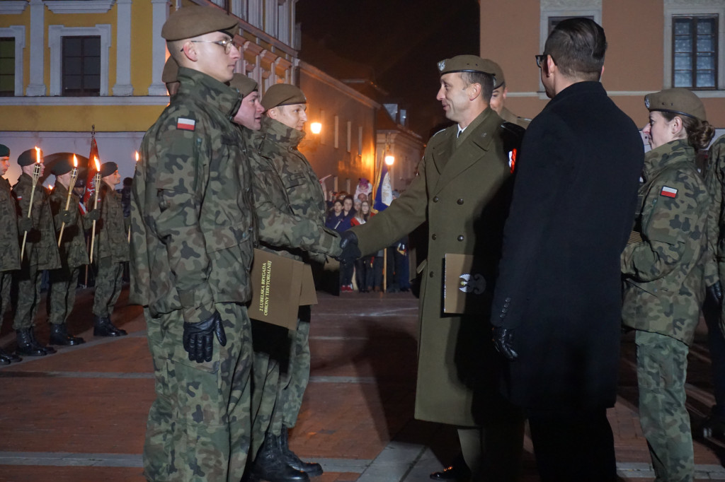 Manifestacja patriotyczna w Zamościu