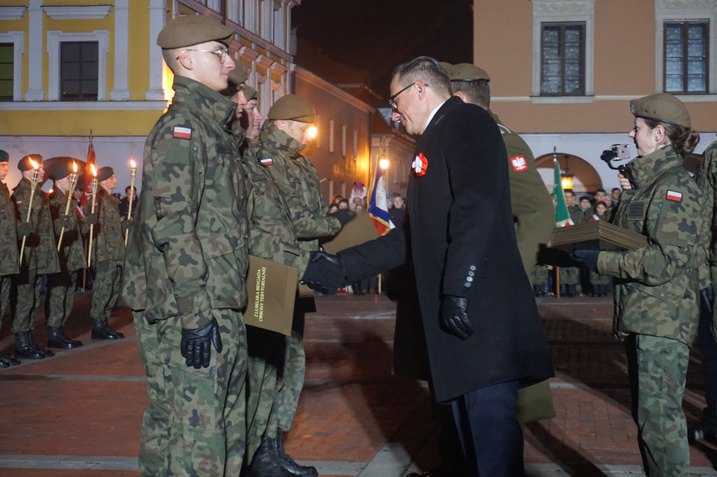 Manifestacja patriotyczna w Zamościu