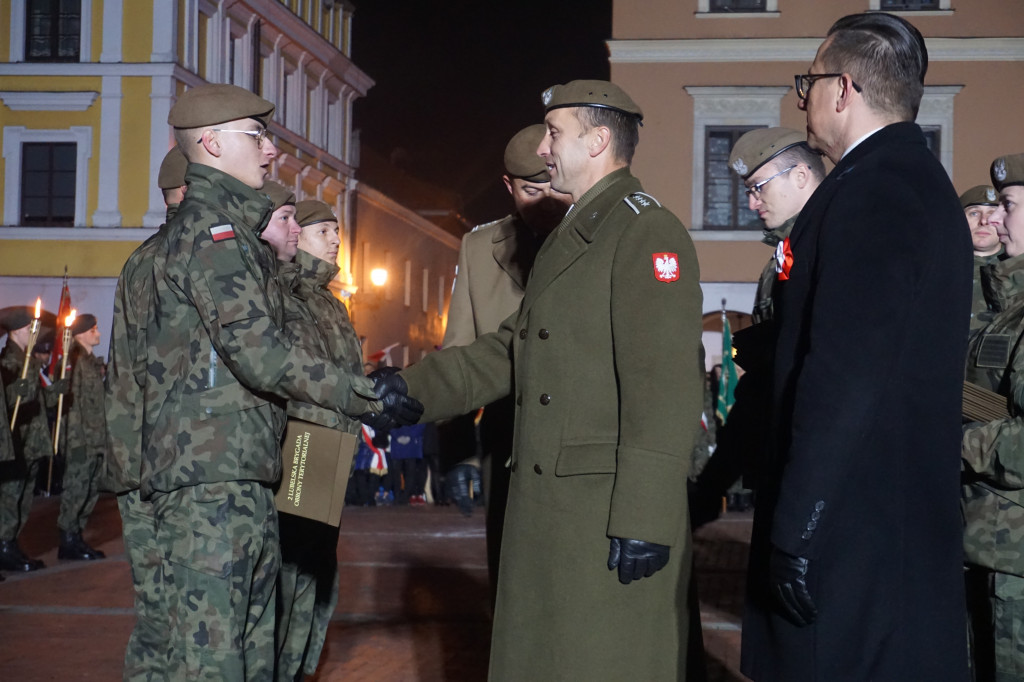 Manifestacja patriotyczna w Zamościu