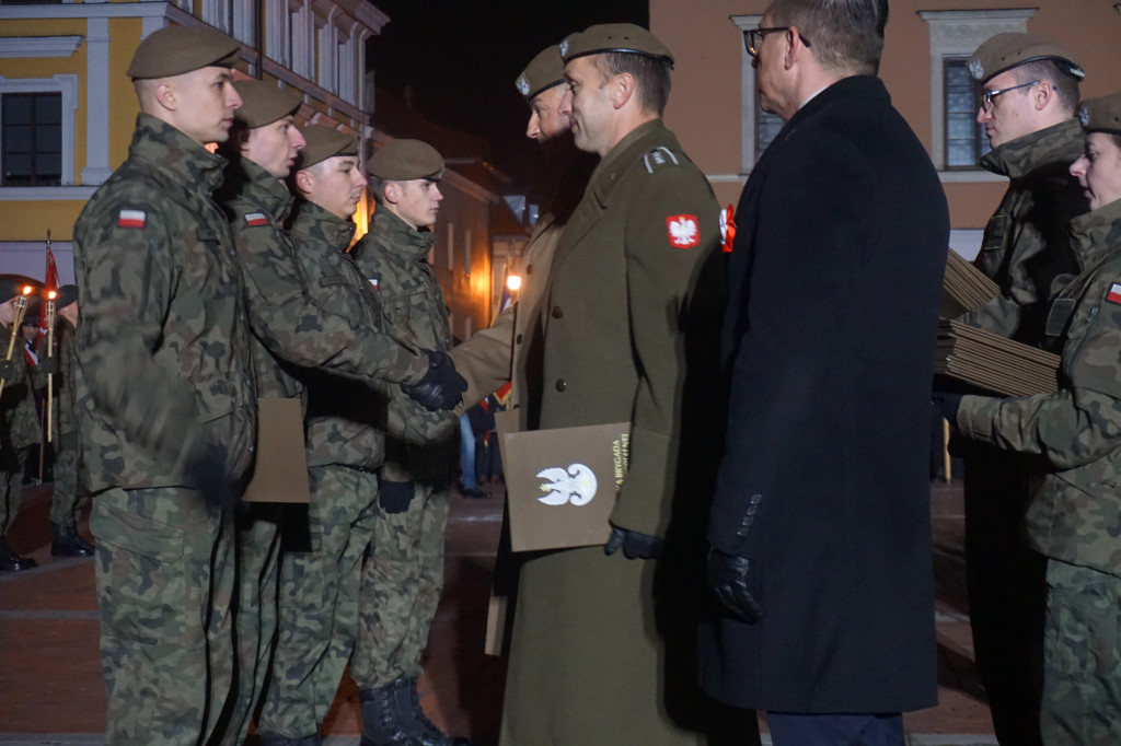 Manifestacja patriotyczna w Zamościu