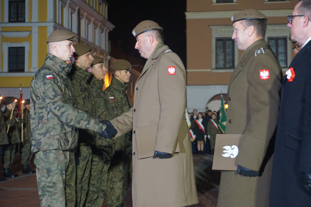 Manifestacja patriotyczna w Zamościu