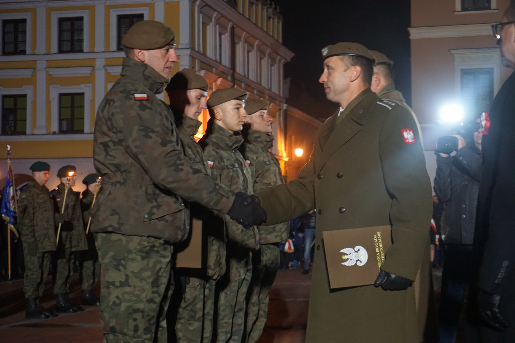 Manifestacja patriotyczna w Zamościu