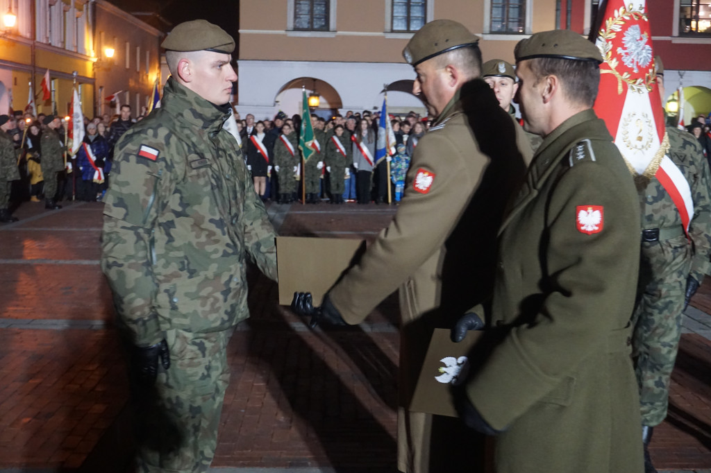 Manifestacja patriotyczna w Zamościu