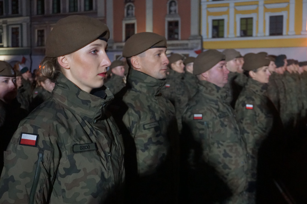 Manifestacja patriotyczna w Zamościu