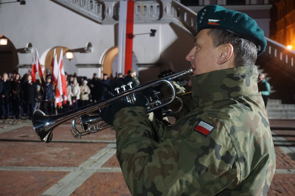 Manifestacja patriotyczna w Zamościu