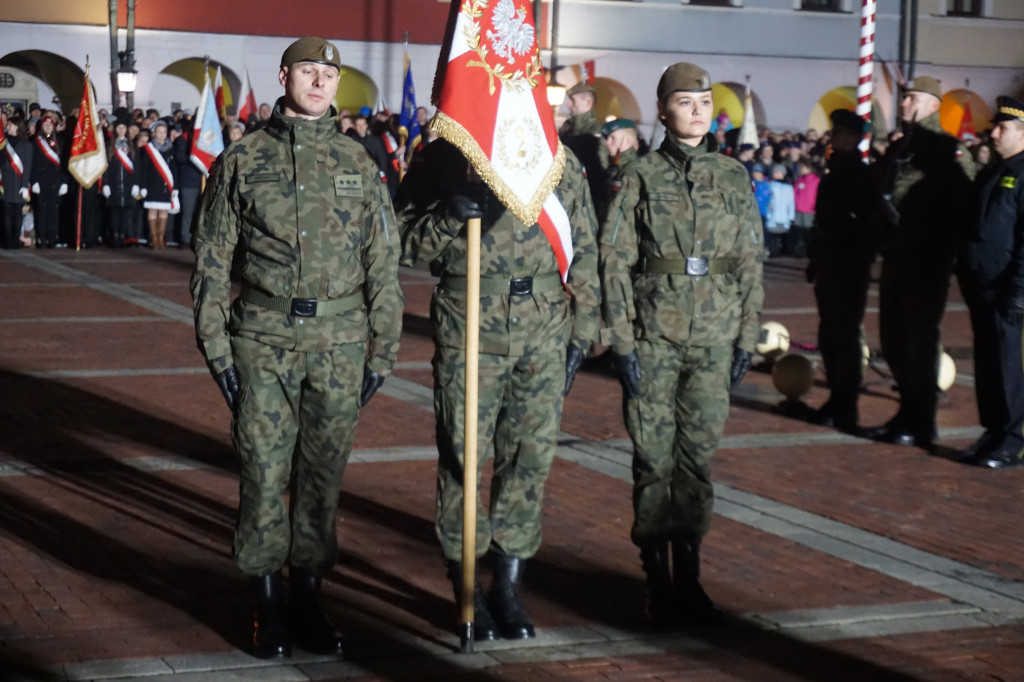 Manifestacja patriotyczna w Zamościu