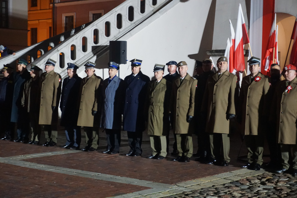 Manifestacja patriotyczna w Zamościu