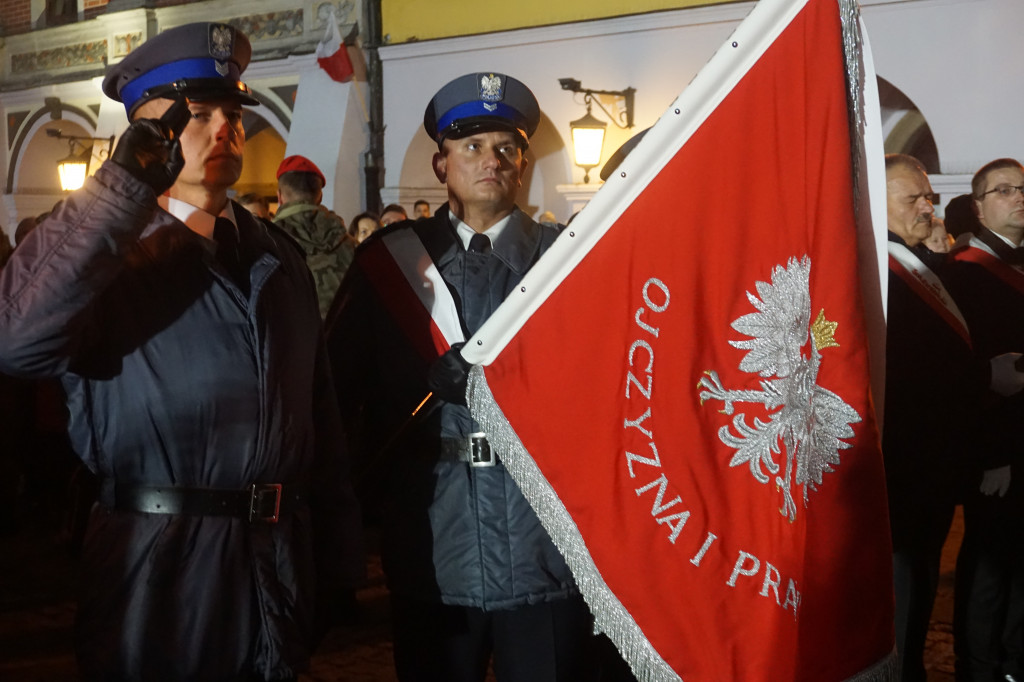 Manifestacja patriotyczna w Zamościu