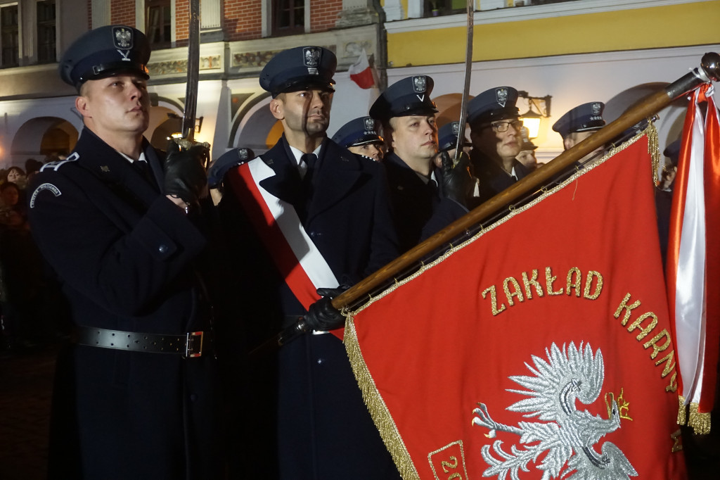 Manifestacja patriotyczna w Zamościu