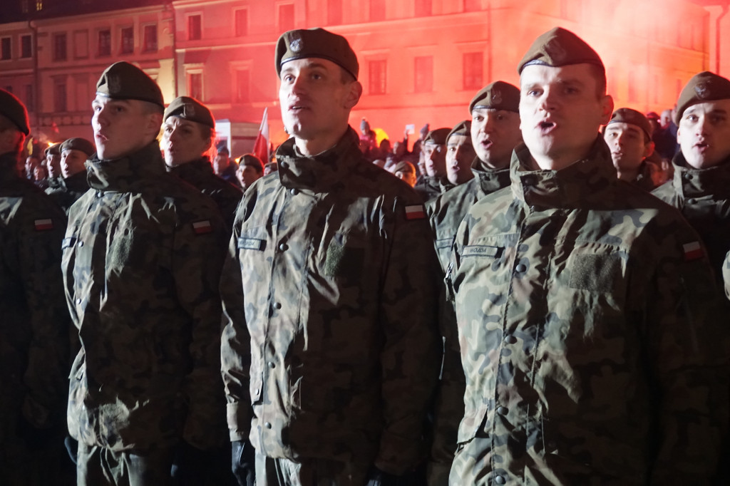 Manifestacja patriotyczna w Zamościu