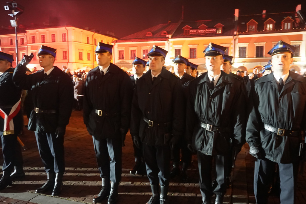 Manifestacja patriotyczna w Zamościu