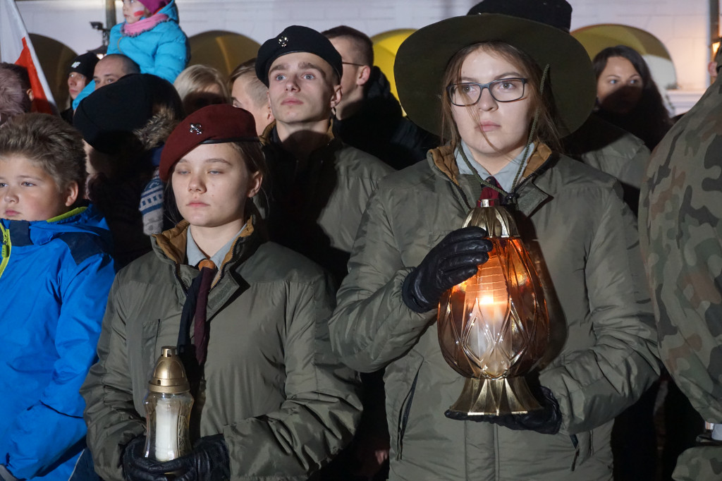 Manifestacja patriotyczna w Zamościu