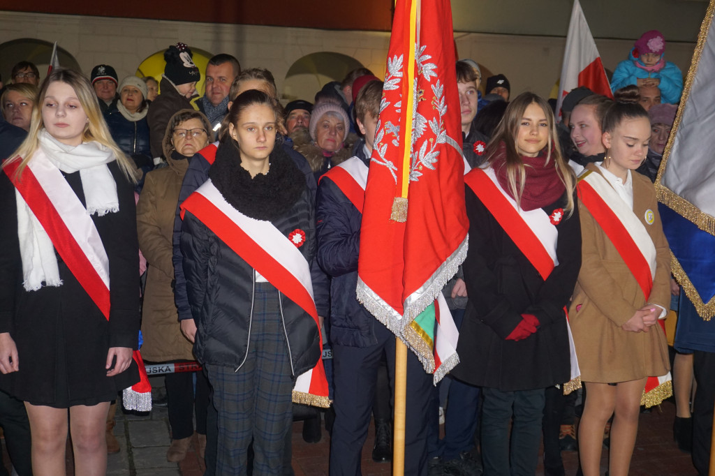 Manifestacja patriotyczna w Zamościu