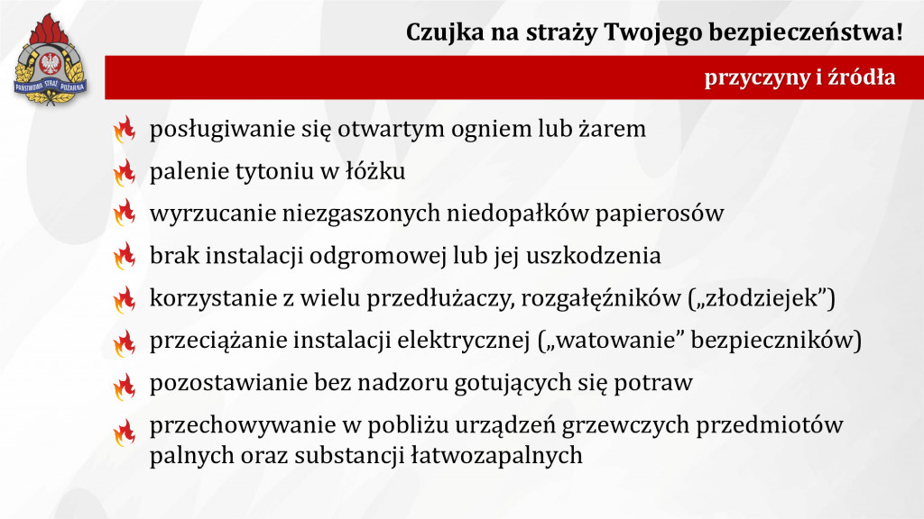Czujka na straży Twojego bezpieczeństwa!