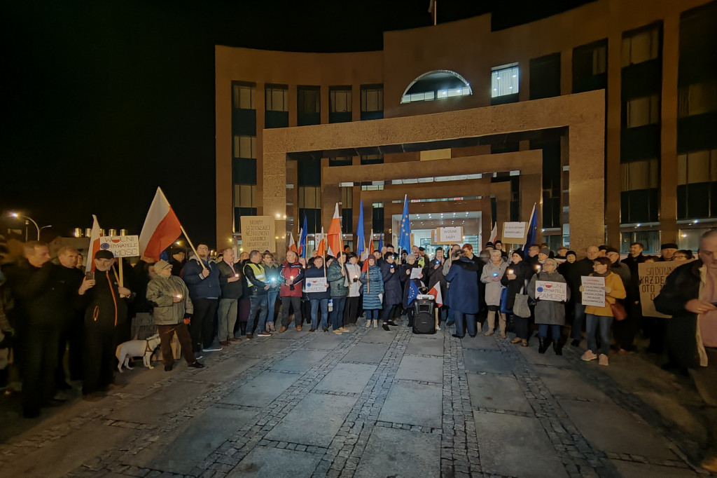 Protest pod zamojskim Sądem