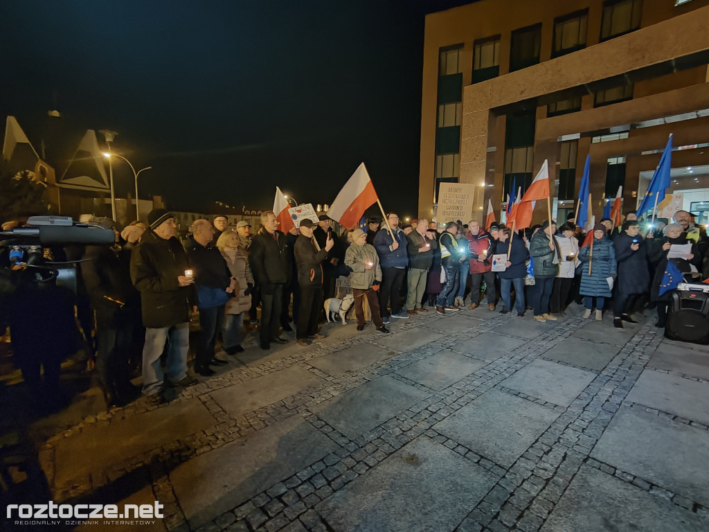 Protest pod zamojskim Sądem