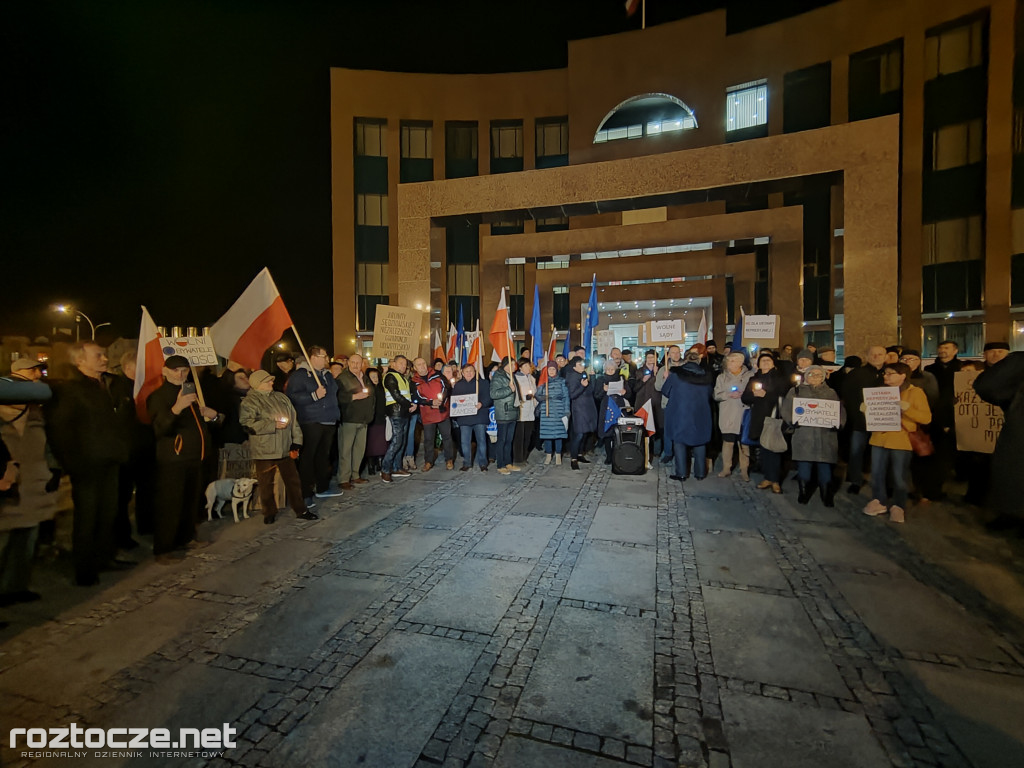 Protest pod zamojskim Sądem